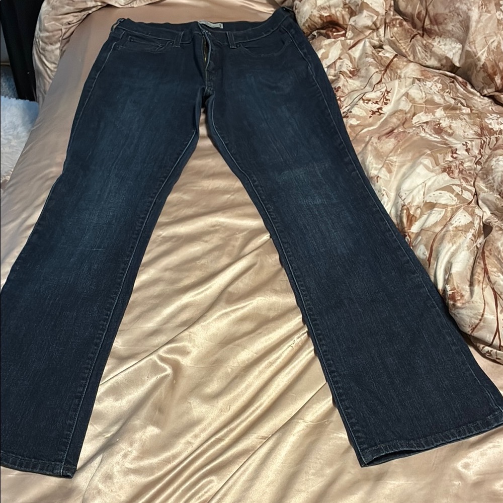 Levi's Blue Straight Leg Jeans Classic Fit